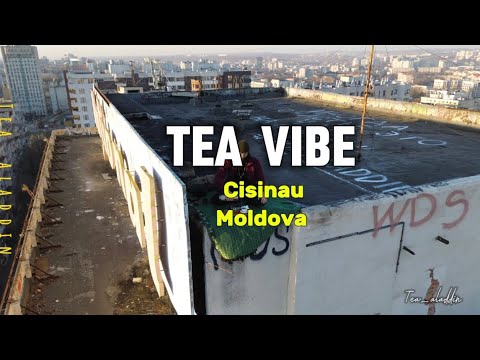 Tea ceremony on the rooftop hotel in Cisinau Moldova | DJI Mavic 3 pro record