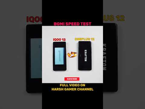 Iqoo 12 Vs OnePlus 12 Bgmi Test Speed Test #iqoo12 #oneplus12