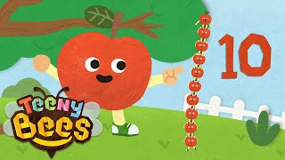 Learn to Count 1 to 10 | Ten Little Apples | Number Song for Toddlers | TEENYBEES