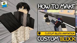 HOW TO MAKE CUSTOM BLOCK IN JJS SKILL BUILDER | Jujutsu Shenanigans Roblox