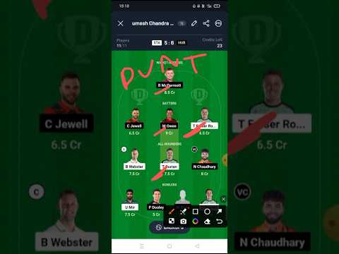 STA vs HUR bigbash T20  dream11 team/ #dream11team#stavshur#bigbashleague2024#glwinningteam
