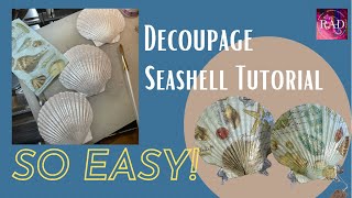 Decoupage Seashell Tutorial for Beginners
