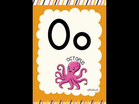 Colorful Alphabet Poster for Kids | A to Z Learning in Green, Pink, Orange & Blue!