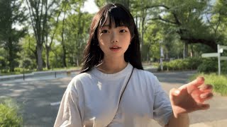 【ノーブラ散歩】公園を散歩中、汗で大変なことに… #ノーブラ散歩