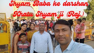 Khatu Shyam ji ke darbar me darshan ke liye pauch Gaye.
