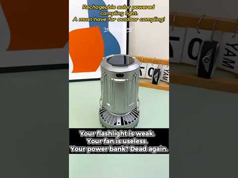 “Best Solar Camping Lantern with Fan | Must-Have Outdoor Gadget"