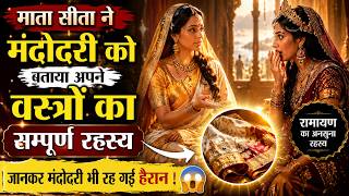 माता सीता ने मंदोदरी को बताए अपने दिव्य वस्त्रों का रहस्य! | रामायण का सबसे बड़ा रहस्य | Sita Mata