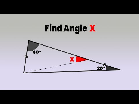 Find angle X.