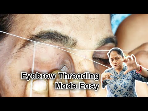 Perfect Eyebrow Threading Guide | How to Shape Eyebrows at Home? (Step-by-Step) 🧵