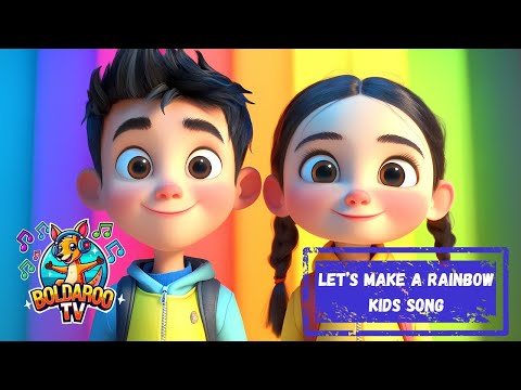 Learning Colors Song | LET'S MAKE A RAINBOW | #kidsentertainment #childrensongs #funlearning