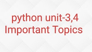 MSc computer science python subject important questions #1st year #2nd semester