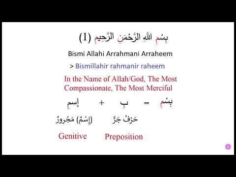 Sura Al Fatiha - Arabic Grammatical and Syntax Analysis سورة الفاتحة