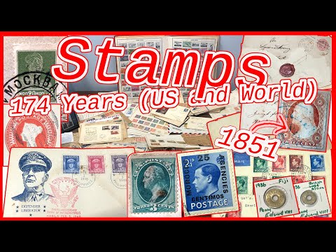 174 Years of Stamps - My US and World Stamp and Envelope Collection Rare & Antique 1851-Now