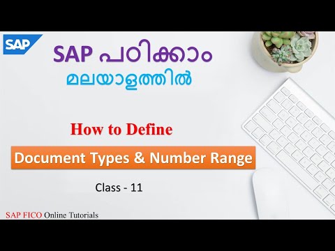 Document Types and Number Ranges | Financial Accounting Global Settings | Class - 11