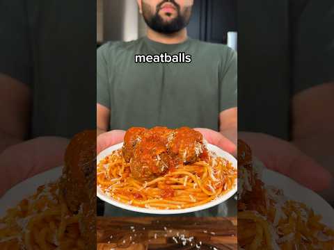 This will get you the girl. Make her spaghetti and meatballs!  #shortsfeed #recipe