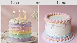 Lisa or Lena sweet food and drink compilation #lisa #lena #choose #sweetfood #sweetdrink 