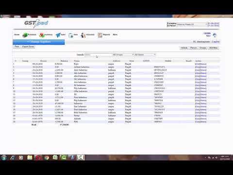 Manage Accounts/Ledgers Payments in GSTpad billing software