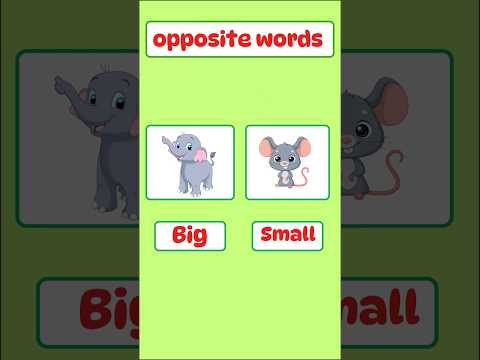 Learn Opposite Words for Kids! 😃😢 #oppositewords #shortsforkids