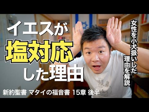 イエスの "塩対応" の理由とは。小犬でもパンくずをいただく異邦人の女性＜マタイの福音書15章後半＞【聖書の話117】クラウドチャーチ牧仕・小林拓馬