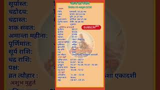 3 अक्टूबर 2025 का पंचांग | panchang 3 october 2025 | 3 october ka panchang kya hai | panchang