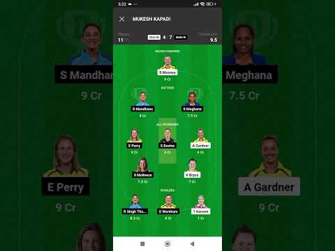 guj-w vs rcb-w mega gl team and tips