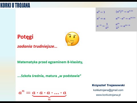Potęgi (zadania trudniejsze)