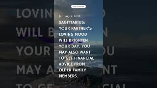 Sagittarius January 9, 2025 #horoscope #today #trending #youtubeshorts #daily #dailyvlog