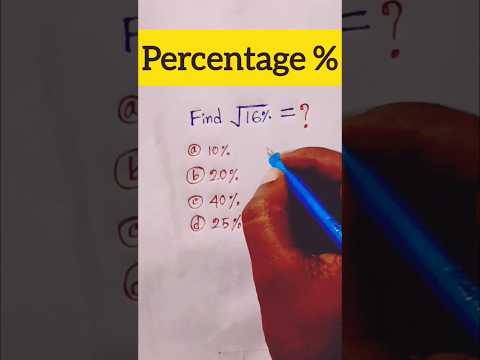 Percentage trick | math antics | square root | #shorts