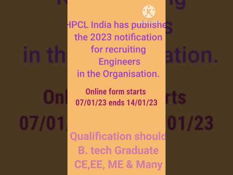 HPCL apprenticeship 2023 vacancy| #trending #shortsvideo #civiljobs #mechanicaljobs #freshersjobs