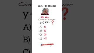 Solve This Simple Equation 😱 In 10Sec. #mathchallenge #viral #viralshorts
