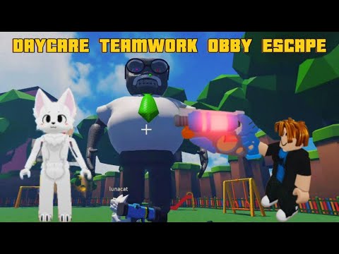Completing Team Daycare Escape Obby! Walkthrough Guide - Roblox Walkthrough