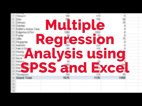 How to Create Multiple Regression Analysis using SPSS and Excel