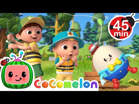 Humpty Dumpty Family Camping (Nature Song) + MORE CoComelon Nursery Rhymes & Songs