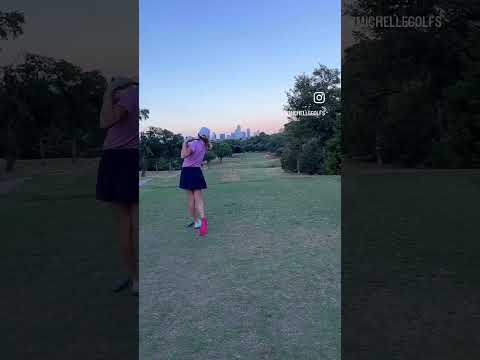 Dallas skyline AMAZING golf course #golf