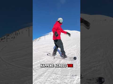 Advanced edge change across the slope ​⁠@clewsnowboarding ​⁠@outdoormasterUS #snowboarding