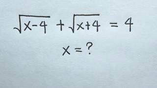 Solve for x in this nice square root equation | Can you solve this? | Math Olympiad Mathematics