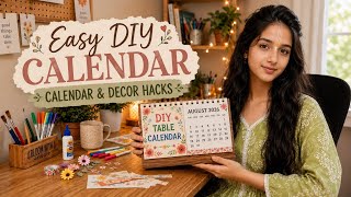 DIY Table Calendar📆2026 |EASY|Handmade|Budget friendly|tutorial.