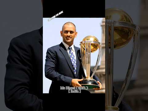 Winning Captain Of ICC World Cup🏆 #shorts #viralvideo #youtubeshorts #cricket #subscribe .