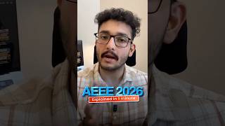 AEEE 2026 Exam Explained in 1 minute #aeee #amritauniversity #iitmotivation #jee #shorts