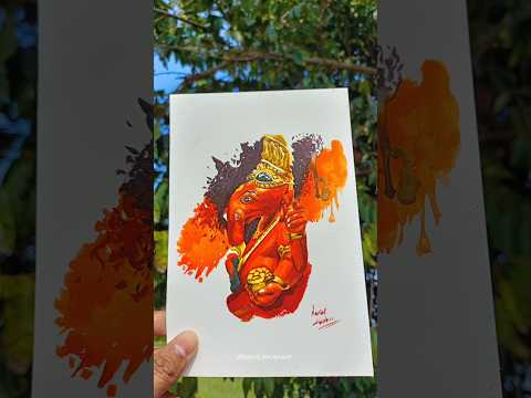 सिद्धिविनायक painting #siddhivinayak  #mumbai  #ganpatibappa  #paintingmaking #watercolorpainting
