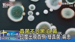 真菌不只黑 白 黃 印度出現首例「綠真菌」病患｜十點不一樣