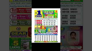 Dear Lottery Result Today 1pm 03.07.2025 #dearlottery #short #lotteryresult
