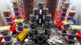 1 QUARTER CHALLENGE: HIGH LIMIT COIN PUSHER MADNESS!