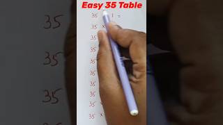 easy 35 table #tabletricks #table #mathstricks #mathematics #mathstables