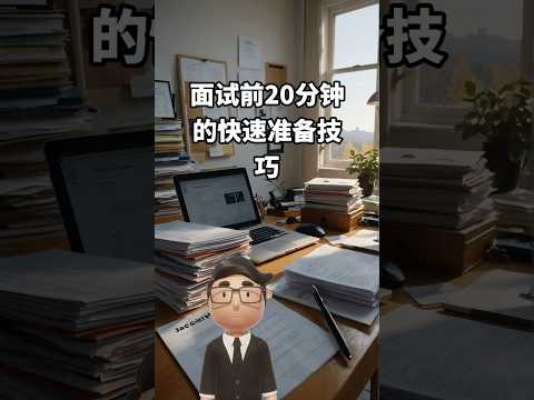 面試前20分鐘的快速準備技巧 #面試技巧﻿ ﻿#職業規劃﻿ ﻿#求職準備﻿ ﻿#面試問題﻿ ﻿#履歷修改﻿﻿ ﻿#招聘﻿ ﻿#HR﻿ ﻿#面試日常﻿ ﻿#職場日常