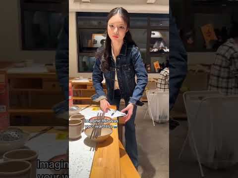 Robot Waitress: Human or AI Server? 🤖🍽️  #RobotWaitress #AIServer #TechInDining #FutureOfDining