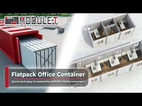 Flatpack Office Container, Quick and easy to assemble prefabricated containers | MODULE-T