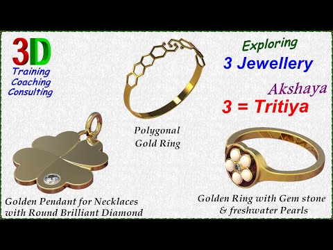 Exploring Jewelry 3D Designs in SolidWorks, #3Dmodeling, #fusion360, #3dRenderings, #Jewellery