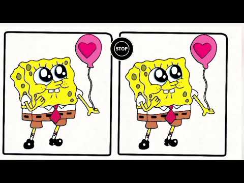 Puzzle games with fun find three difference in SpongeBob & patrik|||