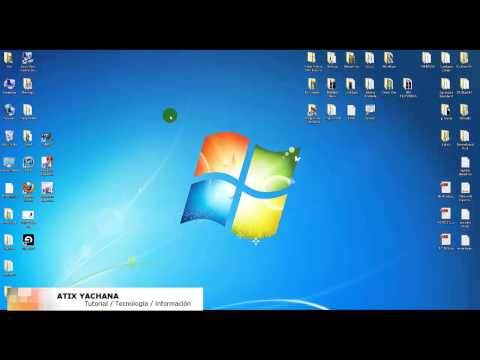 Como ocultar iconos del escritorio - Windows 7